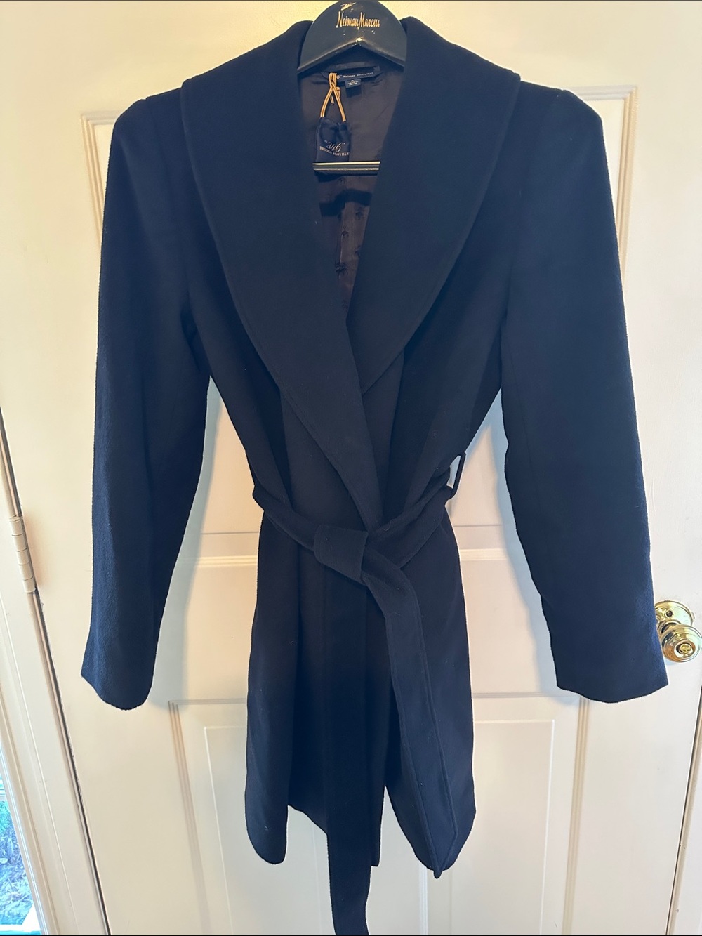Brooks Brothers Black Wrap Coat wool coat like new size 6
